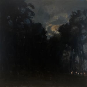 Moonlight with Trees by Joanne Lamm