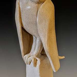 Owl Statue by Nancy Jakubowski