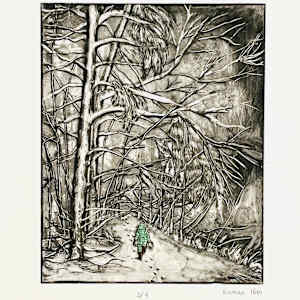 Running in the Snow by Xiaoxiao Han