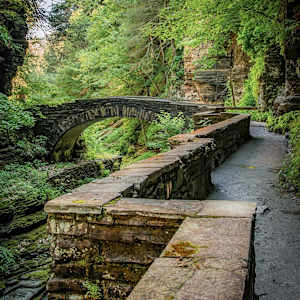 Tremon Gorge Bridge, Ithaca NY by Cecelia M. Laurendeau