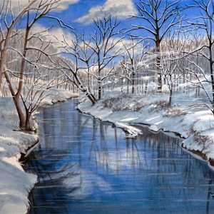 Winter Stream by Susan Moses