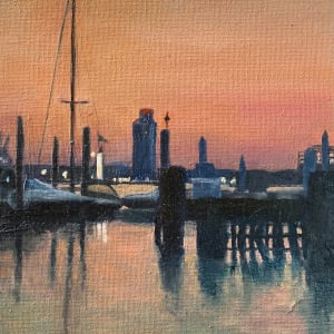 Harbor Sunset No.1 by Nancy Blacker