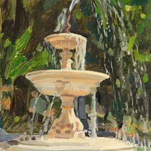 Butler Perozzi Fountain, Lithia Park by Sarah F. Burns
