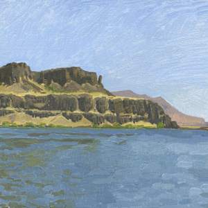 Horsethief Butte, Columbia Gorge by Sarah F. Burns