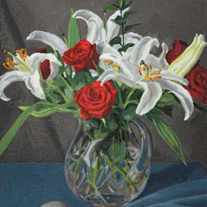 Roses and Lilies by Sarah F. Burns