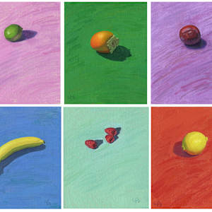 Fruit Salad (Group of Six Paintings) by Sarah F. Burns