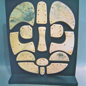 Mosaic Tile Mask, Late Neolithic, Gansu Area, China (1) by Unknown