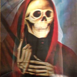 Santa Muerte Hologram (1) by Unknown