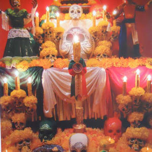 A Commemoration of the Bicentennial Proclamation of the Independence of Mexico (Altar of the Dead) by Rudolfo Villena Hernandez 