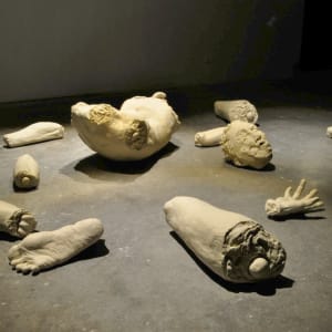Dismmembered Bodies Memorial/ Clay Traffic (Corruption in Mexican Politics) by Rodrigo Lara Zendejas 