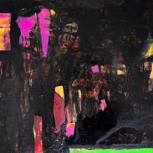 Magenta, Black, and Green by Mary Ann Leff, Image 20.