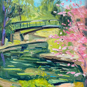 Dogwood Tree by a Grotto by Michael Anderson