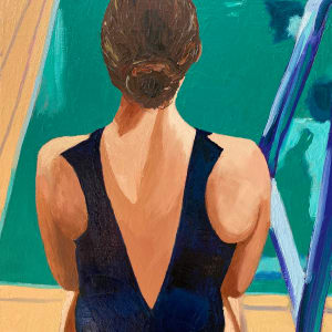Figure By A Pool by Michael Anderson