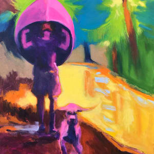 Pink Dog by Michael Anderson