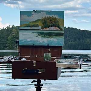 Summer Sky by Holly Friesen  Image: plein air painting