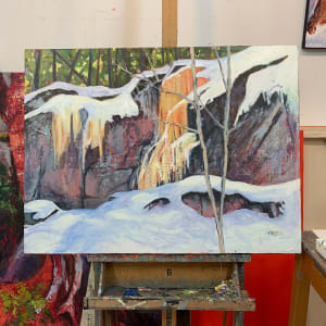 Solid Ground by Holly Friesen  Image: on the easel
