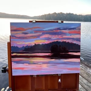 Dawn by Holly Friesen  Image: On the easel.