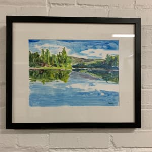 Summer Swim by Holly Friesen  Image: overall framed view
