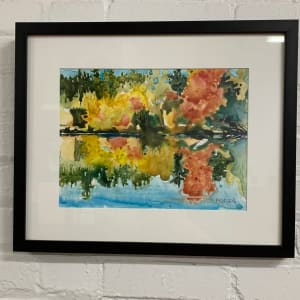 Autumn River by Holly Friesen  Image: overall framed view
