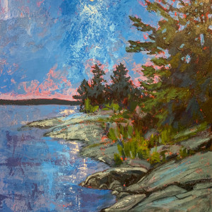 Nocturnal Shoreline by Holly Friesen