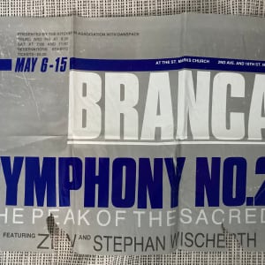 Branca Symphony No. 2 poster by Glenn Branca