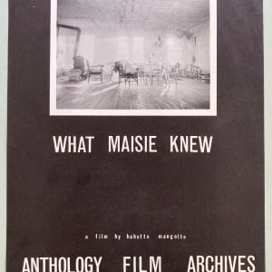 What Maisie Knew poster by Babette Mangolte