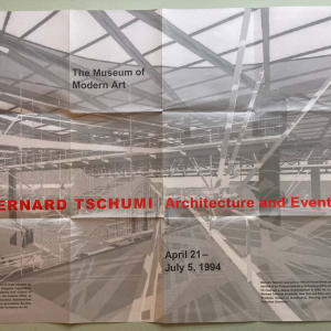 Bernard Tschumi Architecture and Event poster by Bernard Tschumi