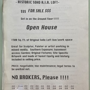 Historic Soho A.I.R. Loft For Sale by Michael Smith