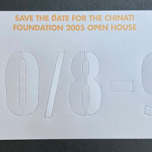 Save The Date for the Chinati Foundation 2005 Open House by Chinati Foundation