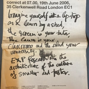 Prospectus for the Invisible University by Research Centre for Experimental Practice