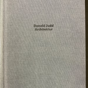Donald Judd: Architektur by Donald Judd