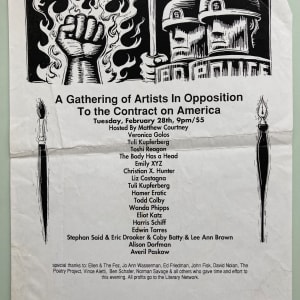A Gathering of Artists In Opposition To the Contract on America by political campaign