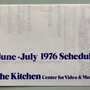 June July 1976 Schedule by Kitchen