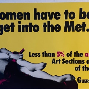 Do women have to be naked to get into the Met. Museum? by Guerrilla Girls