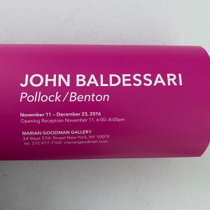 John Baldessari, Pollock/Benton Exhibition Poster by John Baldessari 