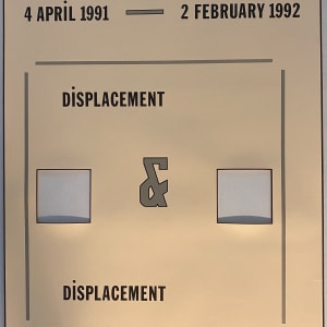 Displacement & Displacement by Lawrence Weiner