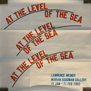 At the Level of the Sea by Lawrence Weiner