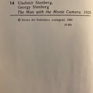 The Man with the Movie Camera by Vladimir and Georgy Stenberg 
