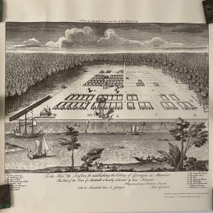A View of Savanah as it stood the 19th of March 1734 by P. Fourdrinier