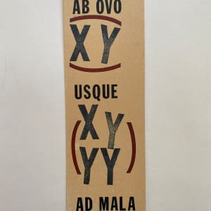 Ab Ovo Usque Ad Mala Bookmark by Lawrence Weiner