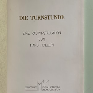 Die Turnstude: Eine rauminstallation von Hans Hollein by Hans Hollein 