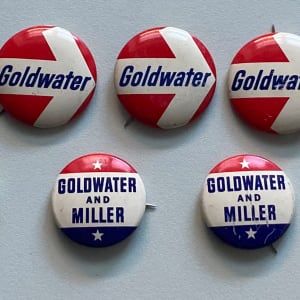 Barry Goldwater Campaign Buttons by political campaign