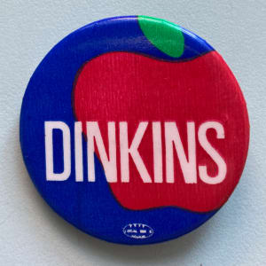 David Dinkins Button by political campaign