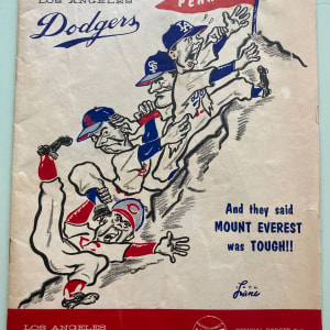 1963 Score Card by Los Angeles Dodgers