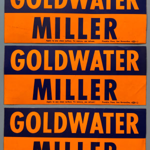 Barry Goldwater bumper stickers by political campaign