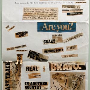 Ransom note-style letter by m s