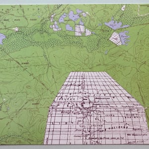 Robert Smithson Mapping Dislocations card by Robert Smithson