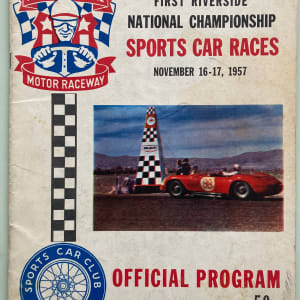 Program by Riverside International Motor Raceway