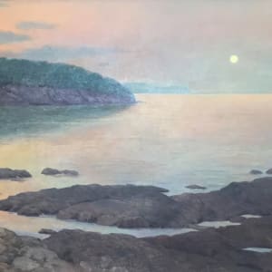 Moonrise Over Lake Superior by Richard Lack