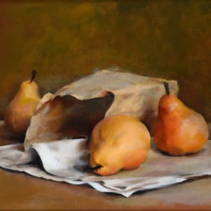 Pears and Paper by Judy Buckvold